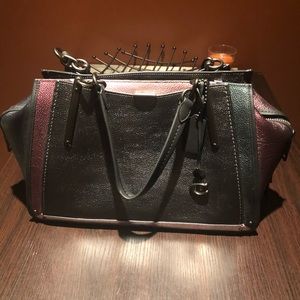COACH metallic color block dreamer 36 tote.